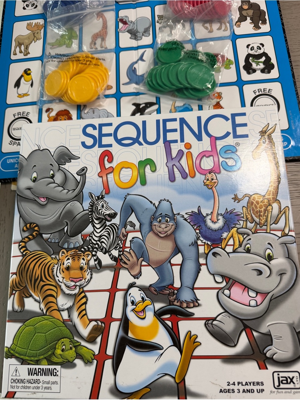 SEQUENCE for kids board game. Like new. Ages 3 and up